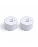 2-PK 1-1/4 in. PVC Caster Insert Fittings - ASTM SCH40 Furniture-Grade w/ 1.25" Spigot Connection