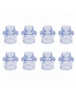 8-PK 3/4 in. Clear PVC SCH-80 Male Adapter Fittings Transparent Color ANSI, ASTM D2467 Special for Aquarium/Reef Tank Setup