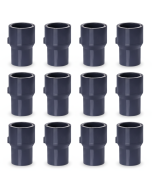 12-Pk 1 x 3/4 in. Schedule 80 PVC Reducing Couplings Pipe Increase/Reducer Fittings (Socket) NSF ASTM D2467