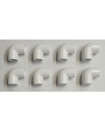 8-PK 1/2 in. Schedule 40 PVC 90-Degree Elbows NSF Pipe Fittings (Socket) SCH40 ASTM D2466 w/Free USA Shipping