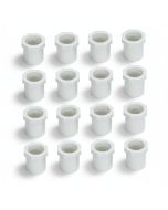 16-PK 3/4" Spigot x 1/2" Slip PVC Schedule-40 Busher Reducing Ring NSF Pipe Fittings 