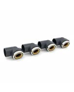3/4 in. SCH80 PVC 90-Degree Female Elbow w/Brass Threaded Fitting NSF ASTM D2467 PVC Slip x FPT Brass Connector 4-Pack