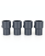 4-Pk 1 x 3/4 in. Schedule 80 PVC Reducing Couplings Pipe Increase/Reducer Fittings (Socket) NSF ASTM D2467