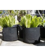 247Garden 5-Gallon Black Planters Grow Bags/Aeration Fabric Pots w/Handles (10H x 12D) 4-Pack