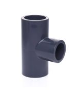 1-1/2 x 1 in. Schedule 80 PVC Reducing Tee 3-Way Sch-80 Pipe Straight T-Fitting, Socket NSF ASTM D2467