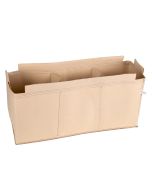 247Garden 1X3' 3X Cubical Frame Grow Bed PVC-Ready w/Dividing Walls (400GSM Tan Color Grow Bag Only, No PVC Fittings, No Poles)
