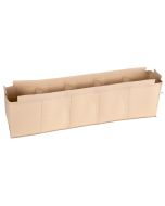 247Garden 1X5' 5X Cubical Frame Grow Bed PVC-Ready w/Dividing Walls (400GSM Tan Color Grow Bag Only, No PVC Fittings, No Poles)