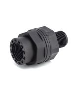 16-Pack 3/4 in. ABS Bulkhead Tank Connectors w/Double Gaskets, Male/Female Fitting Reef-Safe Fittings