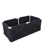 247Garden 2X4 PVC Frame Fabric Grow Bed/Raised Vegetable Flower Garden Bag (60-Gallon Black, Complete Kit)