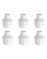 6-Pk 1-1/2 x 1/2 in. Schedule 40 PVC Reducing Coupling NSF SCH40 Pipe Fittings