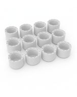 12-Pk 1 in. SCH-40 Female-Threaded NPT Caps PVC Pipe Fittings NSF ASTM D2466
