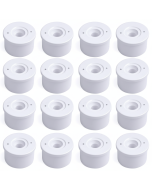 16-PK 1-1/4 in. PVC Caster Insert Fittings - ASTM SCH40 Furniture-Grade w/ 1.25" Spigot Connection