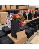 Wholesale 240PC/BOX 4-Gallon Skinny Tall Black Fabric Pots/Deep Aeration Plant Grow Bags 8D x 18.5H