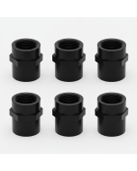 6-PK 1 in. SCH-80 PVC Female HEX Adapters Slip x FNPT NSF ASTM D2467 High Pressure Pipe Fittings