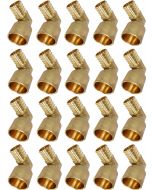 20-PacK 1 in. PEX-B x 1 in. Female Sweat Copper 90-Degree Elbow Lead Free DZR Brass NSF F1807 PEX Crimp Fittings