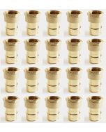 20-PK 1 in. PEX-A x 3/4 in. NPT Female HEX Adapters ASTM F1960 NSF Lead Free Brass Cold Expansion PEX Fittings