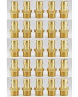 25-Pack 3/4 in. PEX-A Male Adapter Expansion Fittings NSF Lead Free Brass F1960