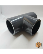 24 Pcs/Box 1-1/2 in. Schedule 80 PVC Tee 3-Way Straight T Sch-80 Pipe Fittings