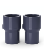 2-Pk 1 x 3/4 in. Schedule 80 PVC Reducing Couplings Pipe Increase/Reducer Fittings (Socket) NSF ASTM D2467