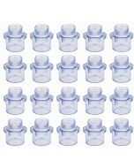 20-PK 1/2 in. Clear PVC SCH-80 Male Adapter Fittings Transparent Color ANSI, ASTM D2467 Special for Aquarium/Reef Tank Setup