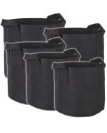 247Garden Aeration Plant Grow Bags/Fabric Pots 5PC Combo Pack 1,2,3,5,7 Gallon