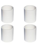 4-Pack 1-1/2 in. Schedule 40 PVC Couplings/Couplers Pipe Fittings NSF SCH40 ASTM D2466 1.5"