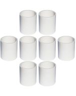 8-Pack 1-1/4 in. Schedule 40 PVC Coupling/Coupler Pipe Fitting NSF SCH40 ASTM D2466 1.25"