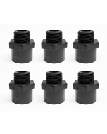 6-Pack 3/4 in. Schedule 80 PVC Male Hex Adapters Pipe Fittings (Socket x MPT) NSF ASTM D2467/D2464 NPT Precision-Grade Fittings