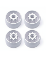 4-PK 1-1/4 in. PVC Casters Pipe Cap Fittings - ASTM SCH40 Furniture-Grade - Also Fits 3/4" PVC Fitting