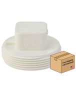 50-PK 2 in. PVC Schedule-40 DWV Male-Threaded Cleanout Plugs for Drain, Waste and Vent Pipe Fittings ASTM D2655 NSF