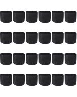 24-Pack 247Garden 2-Gallon Basic Black Fabric Pots/Grow Bags 200GSM No Handles 7.5H x 8.5D