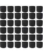 36-Pack 247Garden 1-Gallon Basic Black Fabric Pots/Grow Bags 200GSM No Handles 6H x 7D