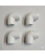 4-PK 1/2 in. Schedule 40 PVC 90-Degree Elbows NSF Pipe Fittings (Socket) SCH40 ASTM D2466 w/Free Shipping USA