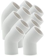 10-Pack 3/4 in. Schedule 40 PVC 45-Degree Elbow Fittings NSF Pipe Fitting SCH40 ASTM D2466