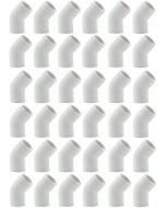 36-Pk 1/2 in. Schedule 40 PVC 45-Degree Elbows NSF/ASTM Pipe Fittings SCH40 ASTM D2466