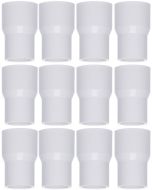 12-Pk 1 x 1/2 in. SCH-40 PVC Reducing Couplings NSF ASTM D2466 Pipe Fittings Slip/Socket