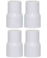 4-Pk 1 x 3/4 in. SCH-40 PVC Reducing Couplings NSF ASTM D2466 Pipe Fittings Slip/Socket