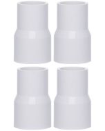 4-Pk 1 x 1/2 in. SCH-40 PVC Reducing Couplings NSF ASTM D2466 Pipe Fittings Slip/Socket