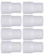 8-Pk 1 x 1/2 in. SCH-40 PVC Reducing Couplings NSF ASTM D2466 Pipe Fittings Slip/Socket