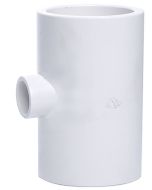 2 x 1/2 in. Schedule-40 PVC Reducing Tee 3-Way Pipe Fitting NSF SCH40 ASTM D2466 2" x 0.5" T-Socket
