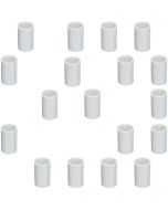 18-Pack 3/4 in. SCH-40 PVC Couplings Plumbing-Grade Pipe Fittings Slip/Socket NSF ANSI ASTM D2466