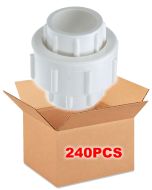 240/Box 3/4 in. SCH40 PVC Union w/ O-Ring, SCH40/80 Pipe Repair Fittings Slip/Socket ASTM D2466/F1970
