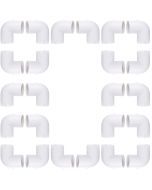 2 in. Schedule 40 PVC 90-Degree Elbow Pipe Fitting NSF SCH40 ASTM D2466 2" Socket 24-Pack/Box