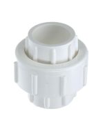 50-Pk 1/2 in. PVC SCH-40 Unions Socket-Type w/ EPDM O-Ring Seal Slip x Slip Pipe Fittings ASTM D2466/F1970