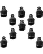 10-Pk 1/2" PEX-A x 3/4" NPT Male Adapters Plastic PPSU Cold Expansion PEX Fittings ASTM F1960 NSF