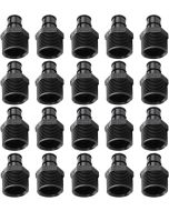 20-Pk 1/2" PEX-A x 3/4" NPT Male Adapters Plastic PPSU Cold Expansion PEX Fittings ASTM F1960 NSF