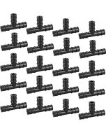 20-Pack 1/2" PEX-A Expansion Tee PPSU Plastic Fittings ASTM F1960 NSF