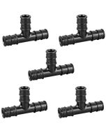 5-Pack 1/2" PEX-A Expansion Tee PPSU Plastic Fittings ASTM F1960 NSF