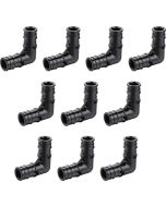 10-Pack 1" PEX-A 90° Elbows PPSU Plastic Expansion Fittings ASTM F1960 NSF