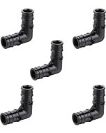 5-Pack 1" PEX-A 90° Elbows PPSU Plastic Expansion Fittings ASTM F1960 NSF